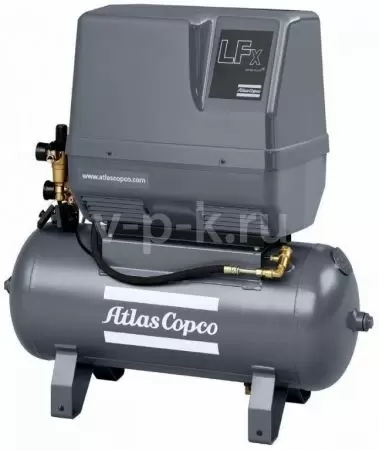 Поршневой компрессор Atlas Copco LFx 2 1PH на тележке с ресивером