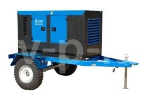 Дизельный генератор ТСС АД-128С-Т400-1РМ20 РКМ на прицепе