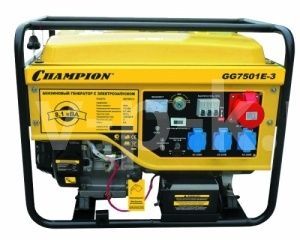 Бензиновый генератор Champion GG7501E-3  переносной Бензиновый генератор Champion GG7501E-3  переносной фото