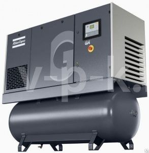 Винтовой компрессор Atlas Copco GA 15 8,5 P с ресивером масляный с ременным приводом фото