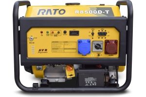 Бензиновый генератор RATO R8500D-T + колесный комплект  фото