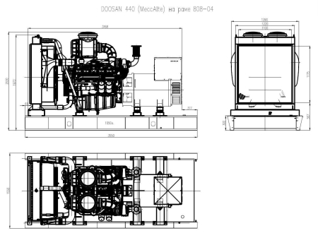 Дизельный генератор  АД-440С-Т400-1РМ17 (Mecc Alte) Дизельный генератор  АД-440С-Т400-1РМ17 (Mecc Alte)