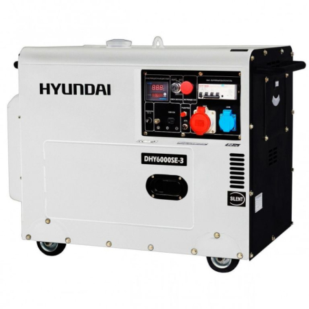 Дизельный генератор Hyundai DHY 6000SE-3