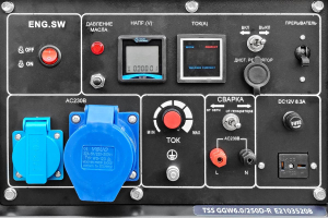 Бензиновый генератор ТСС GGW 6.0/250D-R 031170 портативный фото