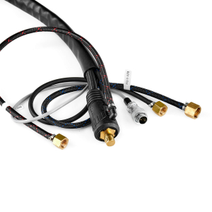 Горелка TIG TP 18 SUPER (ОКС 35-50, 2 pin, M12х1, 1/4G, 3/8G) 4м водяное охлаждение TBW1804-03  Горелка TIG TP 18 SUPER (ОКС 35-50, 2 pin, M12х1, 1/4G, 3/8G) 4м водяное охлаждение TBW1804-03 фото