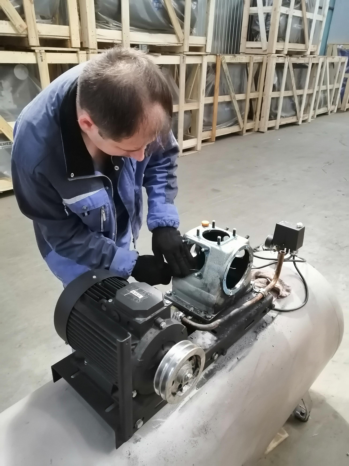 Ремонт по рекламации компрессора СБ4/Ф-500.LB75