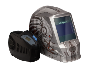 Сварочная маска Сварог AS-4001F с устр-вом подачи воздуха Р-1000 (хищник) фото