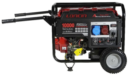 Бензиновый генератор  LC10000D-AS, 3-х фазный (с мощностью без ограничений при 1-но и 3-х фазном режиме)