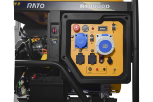 Бензиновый генератор RATO R19000D электростартер + колесный комплект  передвижной фото