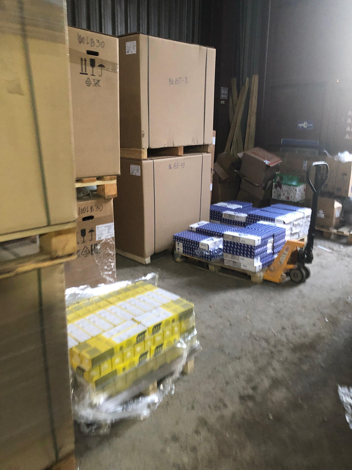 Поступление электродов на склад