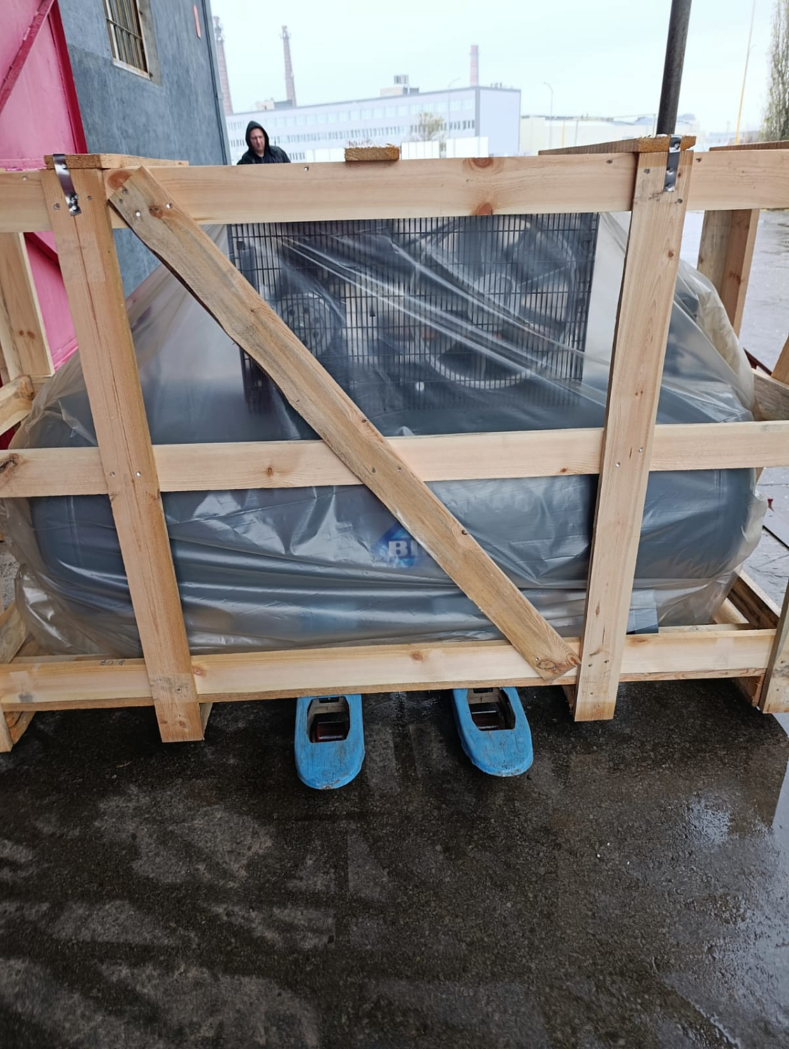 Отгрузка поршневого компрессора Remeza СБ4/Ф-500.LB75 в г. Волгоград