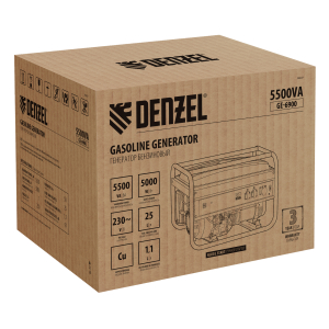 Бензиновый генератор DENZEL GE 6900 94637 фото