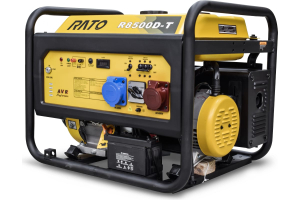 Бензиновый генератор RATO R8500D-T + колесный комплект  передвижной фото