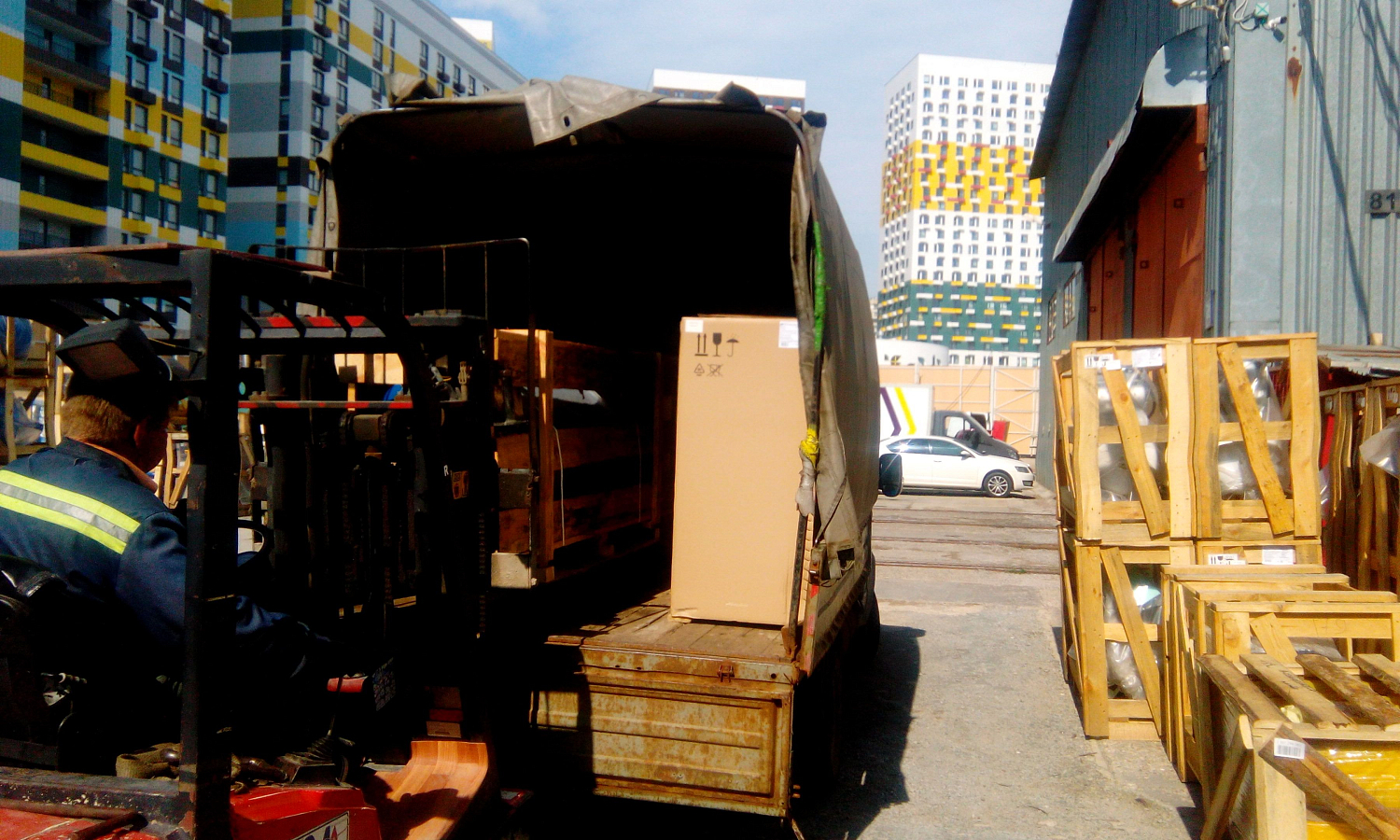 Отгрузка продукции в Новосибирск