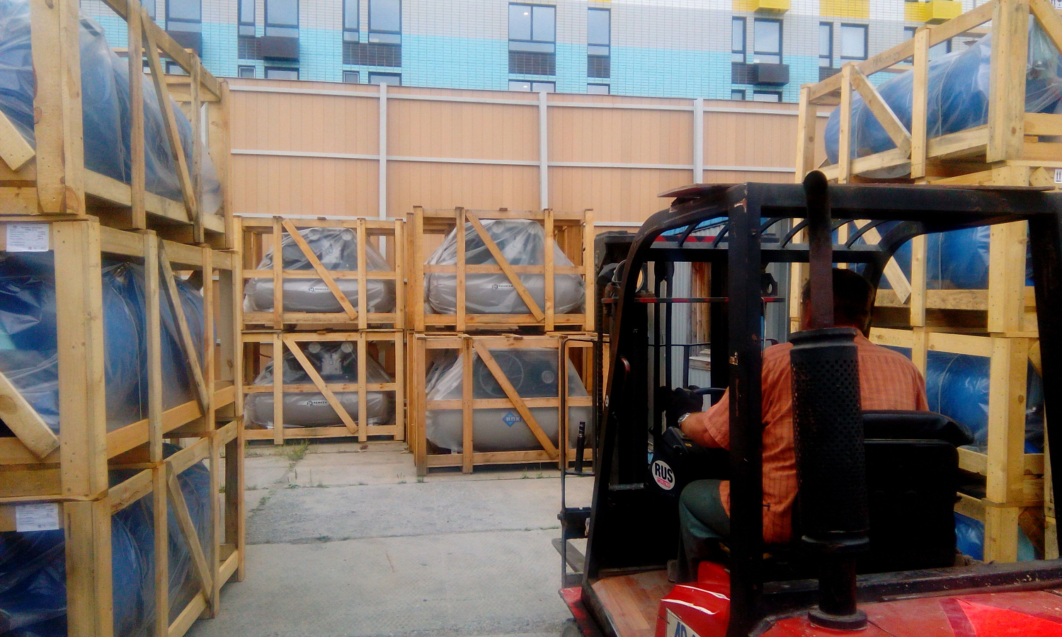 Отгрузка поршневых компрессоров СБ4/Ф-500.LT100 и СБ4/Ф-500.LT100/16 дилеру