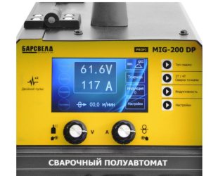 Сварочный инвертор MMA БАРС Profi MIG-200 DP (220 В, Double Pulse) Сварочный инвертор MMA БАРС Profi MIG-200 DP (220 В, Double Pulse) фото