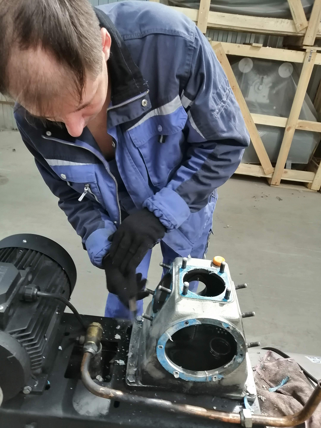 Ремонт по рекламации компрессора СБ4/Ф-500.LB75